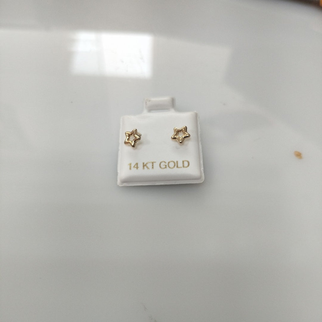 BROQUELES ORO 14K 1 (NUEVO)