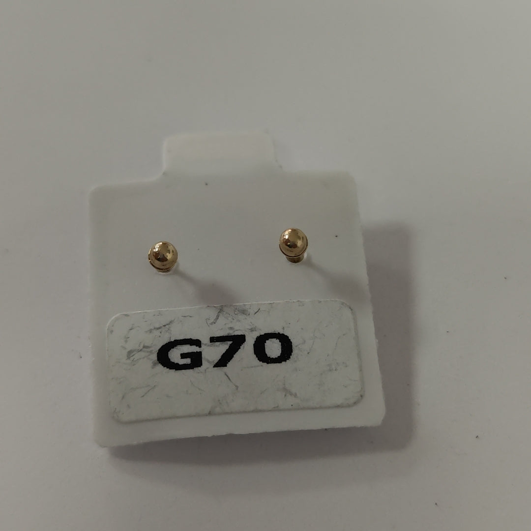 BROQUELES ORO 10K 1 (NUEVO)