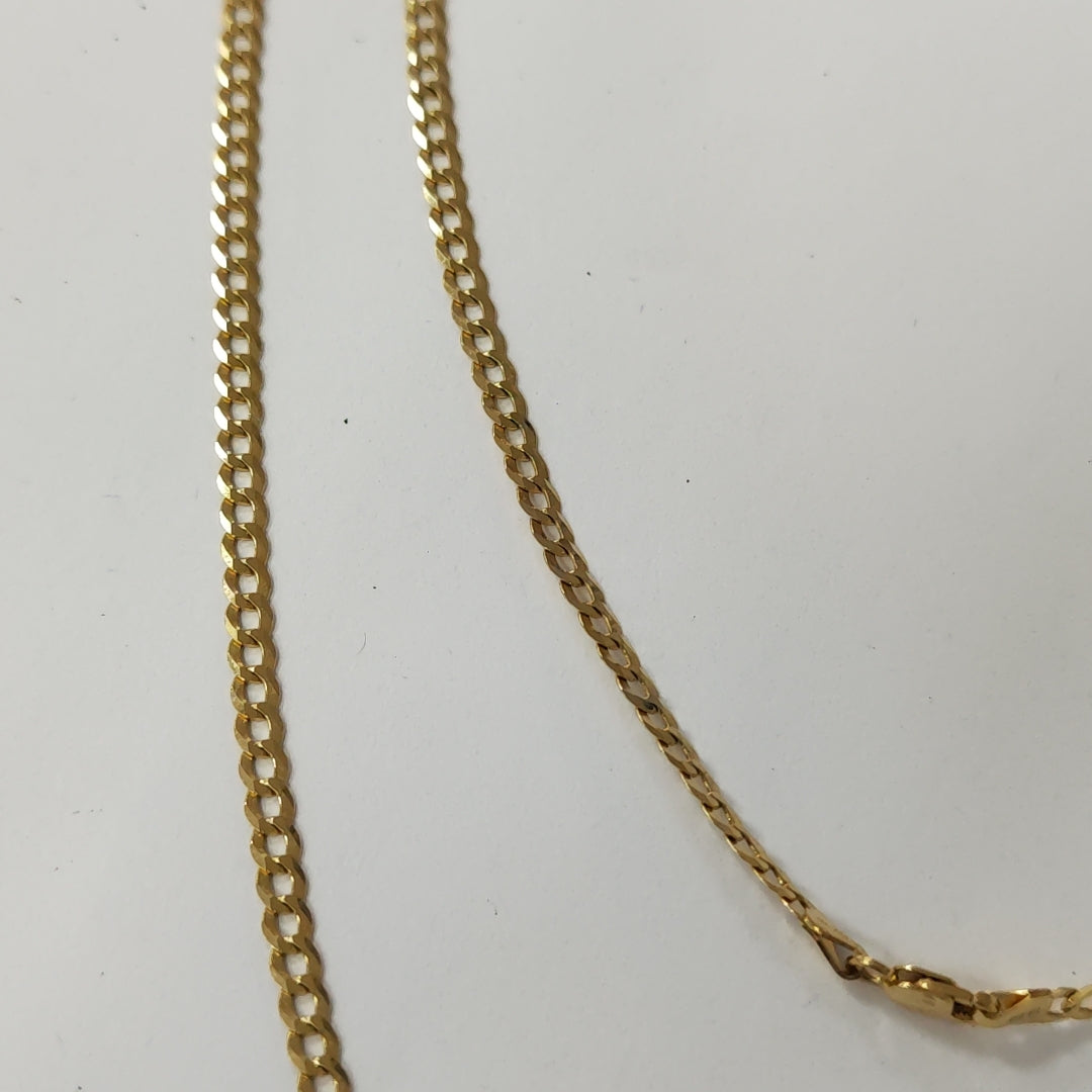 CADENAS BARBADA AMARILLA ORO 14K 7.4 (NUEVO)