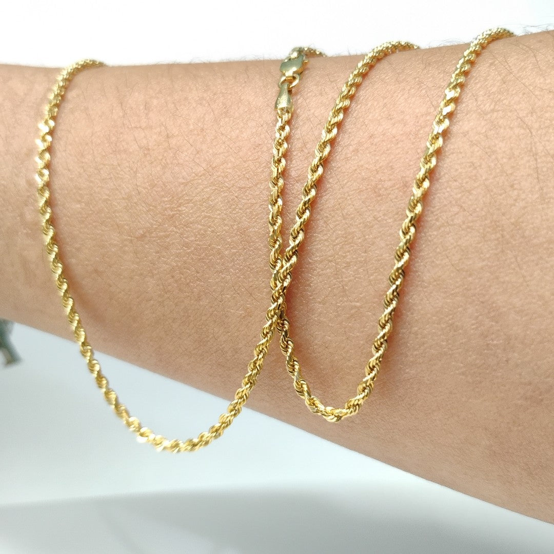 CADENAS TORSAL ORO 14K 7.6 (NUEVO)