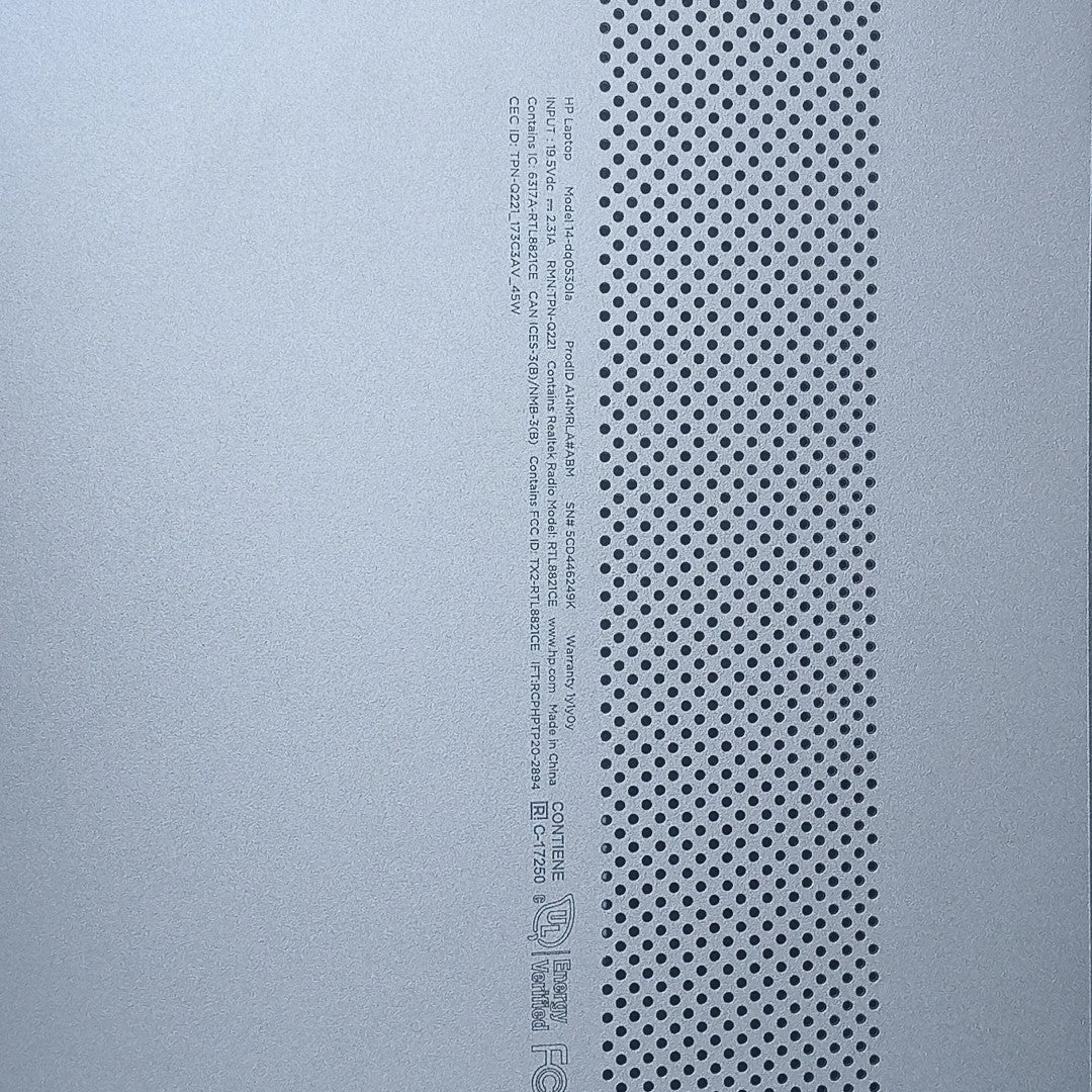 LAPTOP HP 14-DQ0530LA(2024) 256 GB SSD 8 GB RAM (SEMINUEVO)