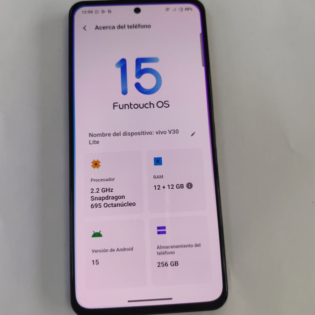 CELULAR VIVO V30 LITE V2314 (2023) 256 GB 12 GB RAM (SEMINUEVO)