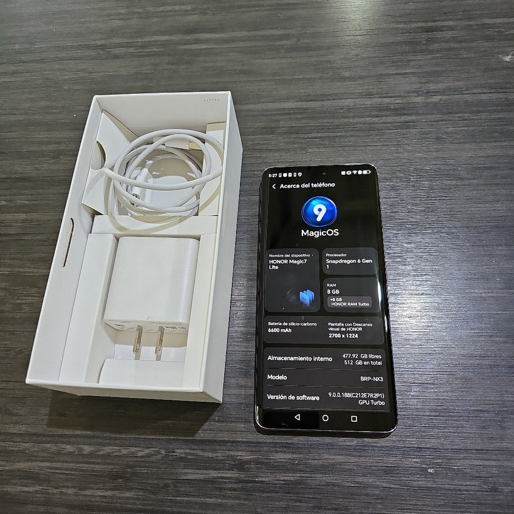 CELULAR HONOR MAGIC 7 LITE BRP-NX3 (2025) 512 GB 8 GB RAM (SEMINUEVO)