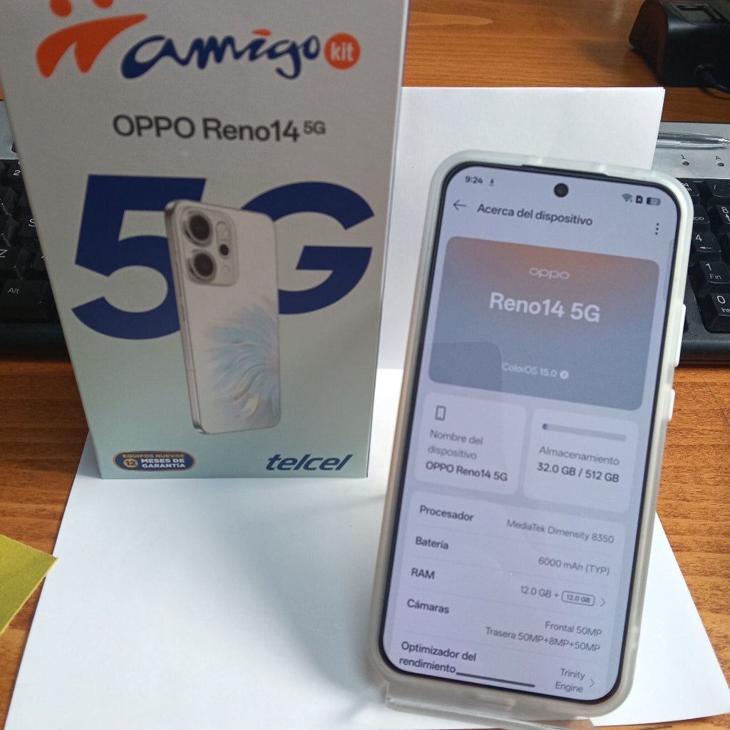 CELULAR OPPO  RENO14 5G CPH2737 (2025) 512 GB 12 GB RAM (SEMINUEVO)