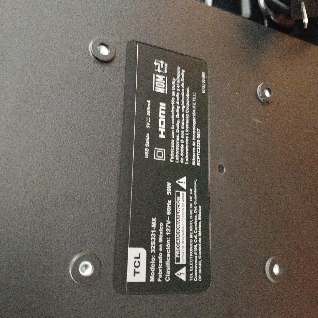 PANTALLA TCL 32S331-MX (2022) 32" LED HD (SEMINUEVO)