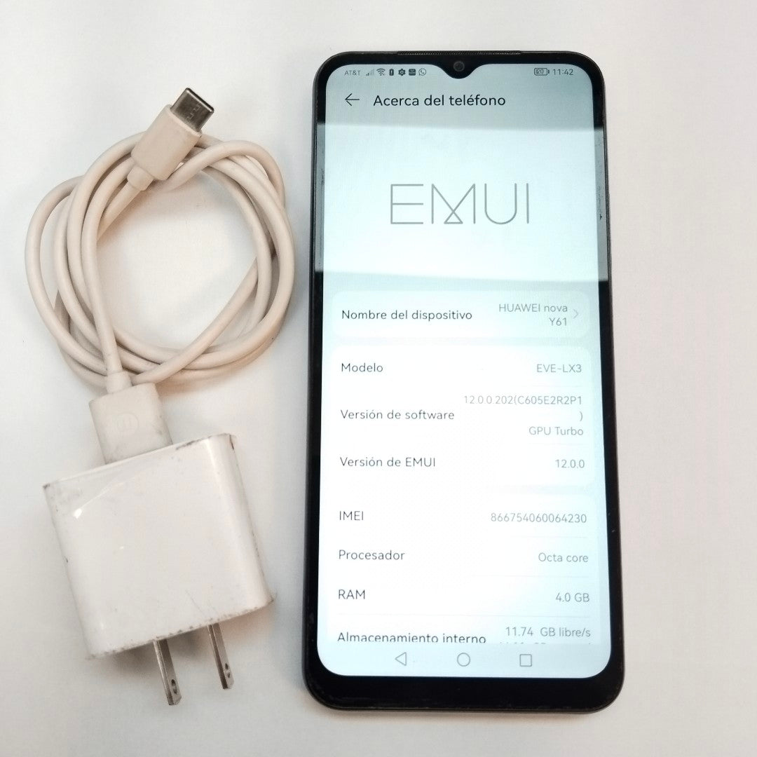 CELULAR HUAWEI NOVA Y61 EVE-LX3 64 GB 4 GB RAM (SEMINUEVO)