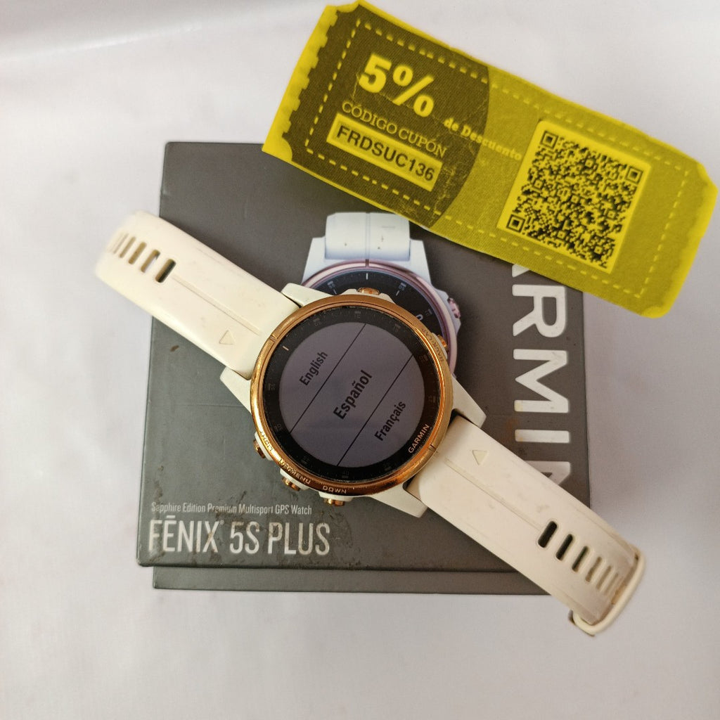 SMARTWATCH GARMIN FENIX 5S PLUS 42 MM GPS (SEMINUEVO)