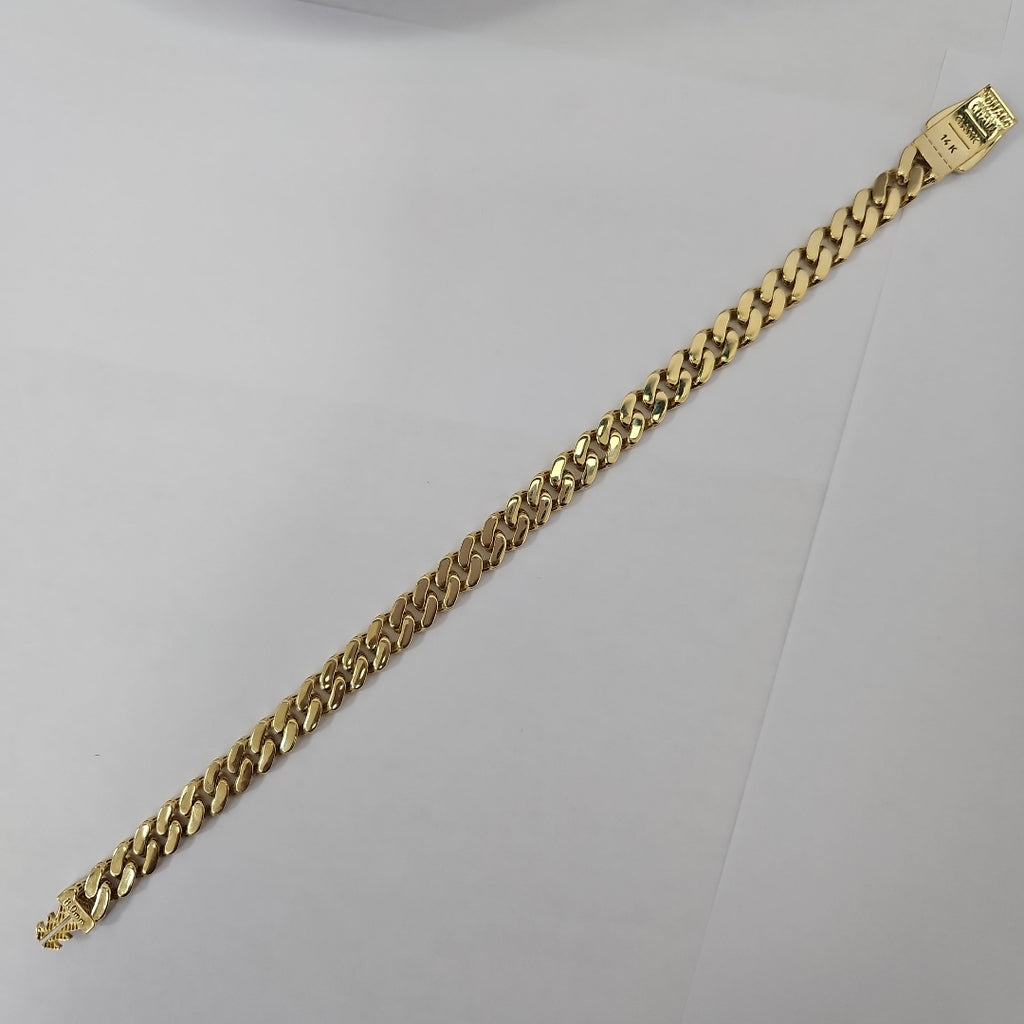 PULSERA CABALLERO MONACO ORO 14K 10.8 (NUEVO)