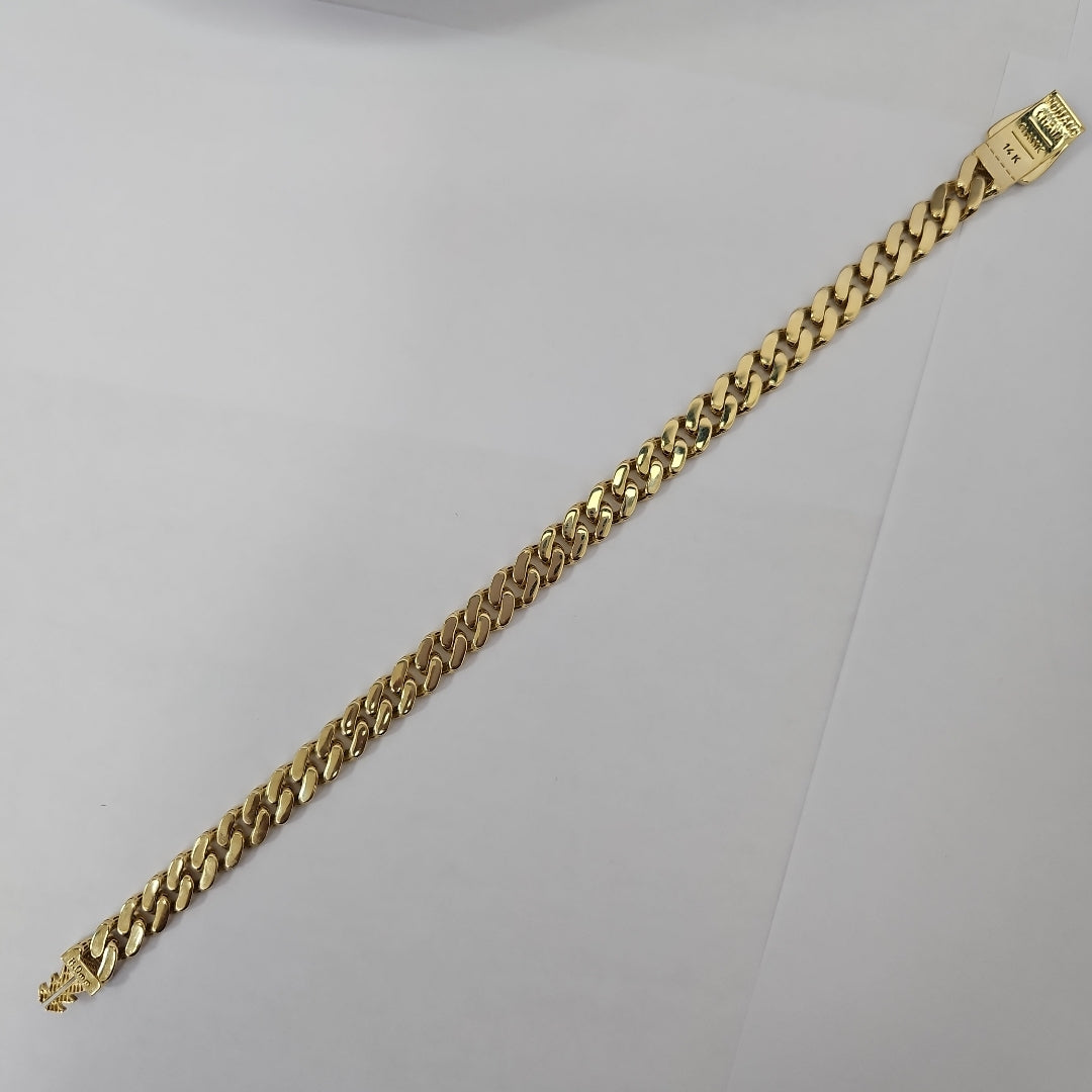 PULSERA CABALLERO MONACO ORO 14K 10.8 (NUEVO)