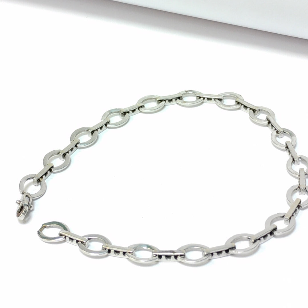 PULSERA. ORO BLANCO. 10 K 7 GRMS (SEMINUEVO)