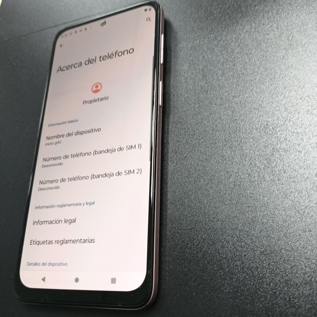 CELULAR MOTOROLA MOTO G42 XT2233-1 128 GB 4 GB RAM (SEMINUEVO)