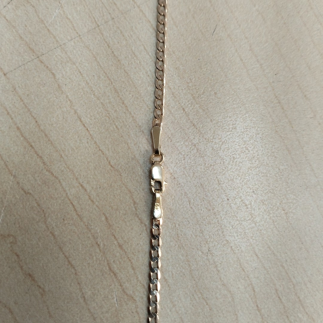 CADENA, MEDALLA RELIGIOSA. ORO. 14 K 4.7 GRMS (SEMINUEVO)