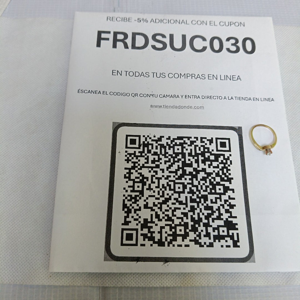 ANILLITO. ORO. 14 K 2.8 GRMS (SEMINUEVO)