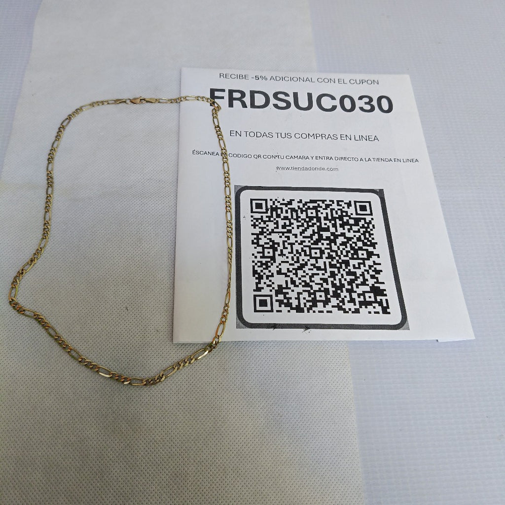 CADENA. ORO. 10 K 11.7 GRMS (SEMINUEVO)