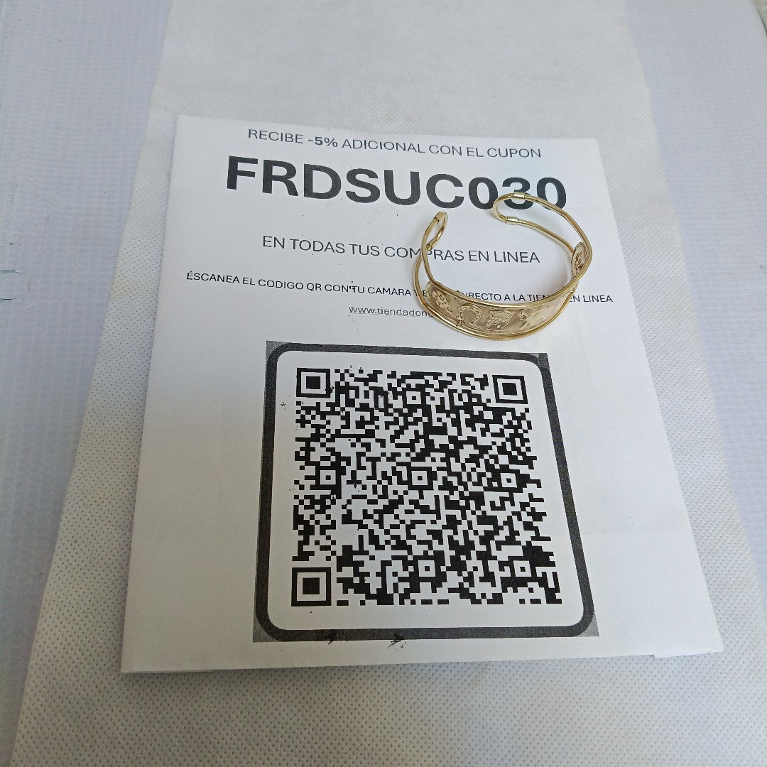 BRAZALETE. ORO. 10 K 9.9 GRMS (SEMINUEVO)