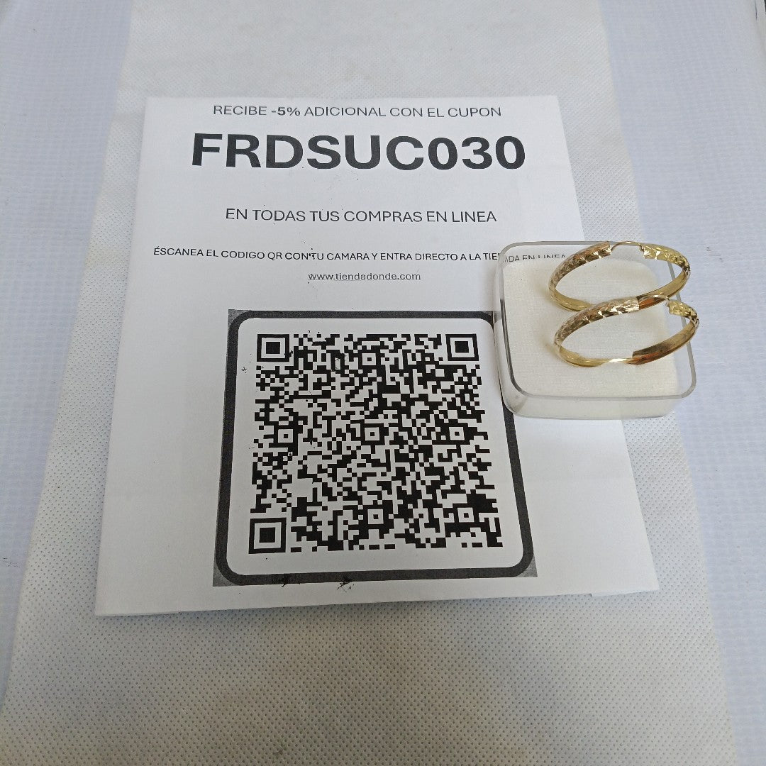 ARRACADAS PAR. ORO. 10 K 5.9 GRMS (SEMINUEVO)