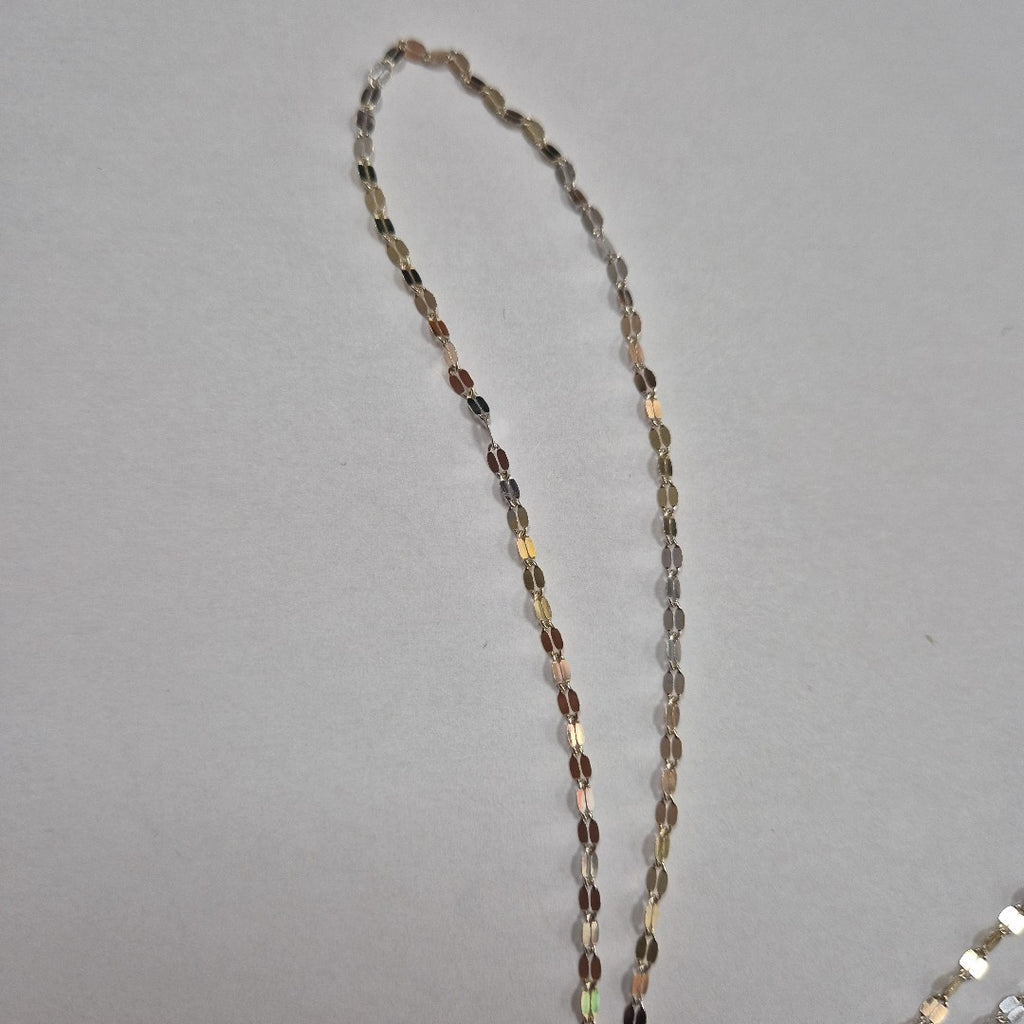 CADENA. ORO COMBINADO. 14 K 2.2 GRMS (SEMINUEVO)