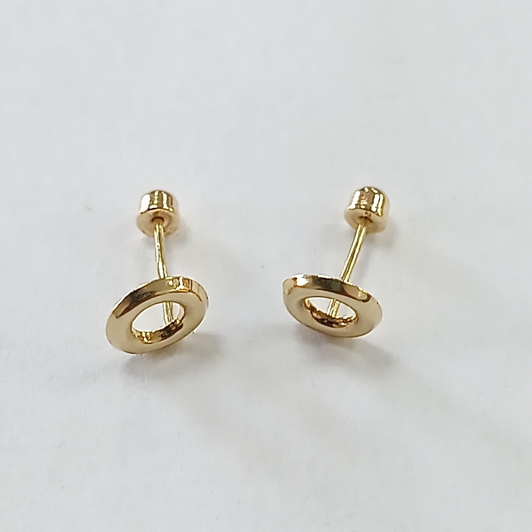 BROQUELES ORO 14K 1 (NUEVO)