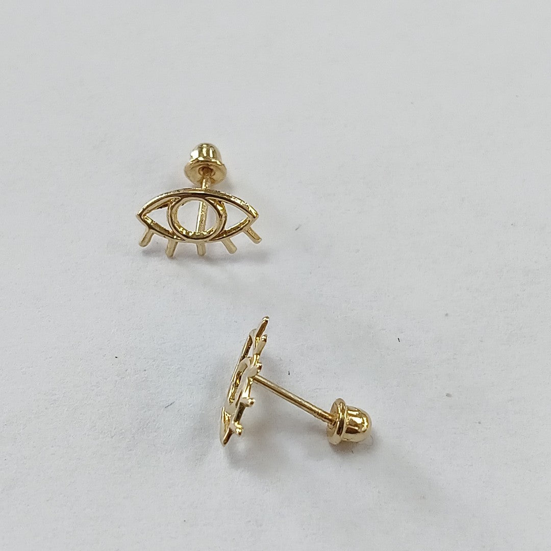 BROQUELES ORO 14K 1 (NUEVO)