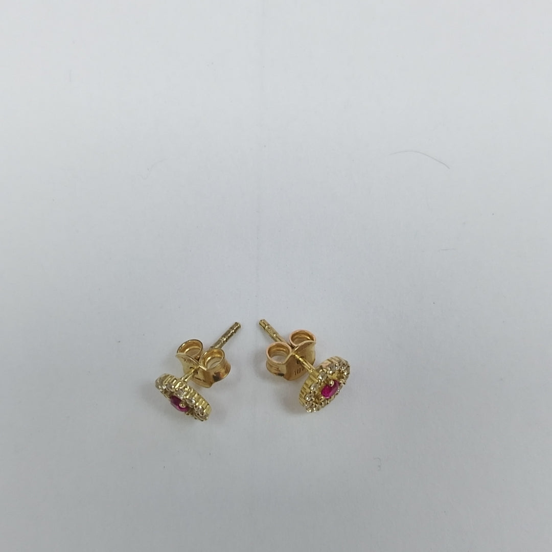 BROQUELES ORO 10K 1 (NUEVO)