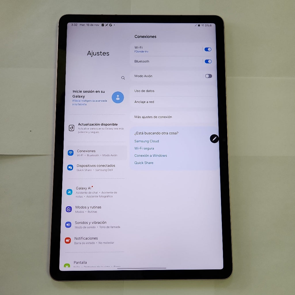 TABLETA SAMSUNG GALAXY TAB S8 SM-X700 256 GB 8 GB RAM (SEMINUEVO)