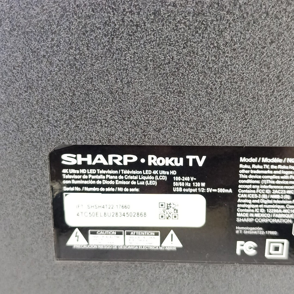 PANTALLA SHARP 4T-C50EL8UR 50" LED 4K (SEMINUEVO)