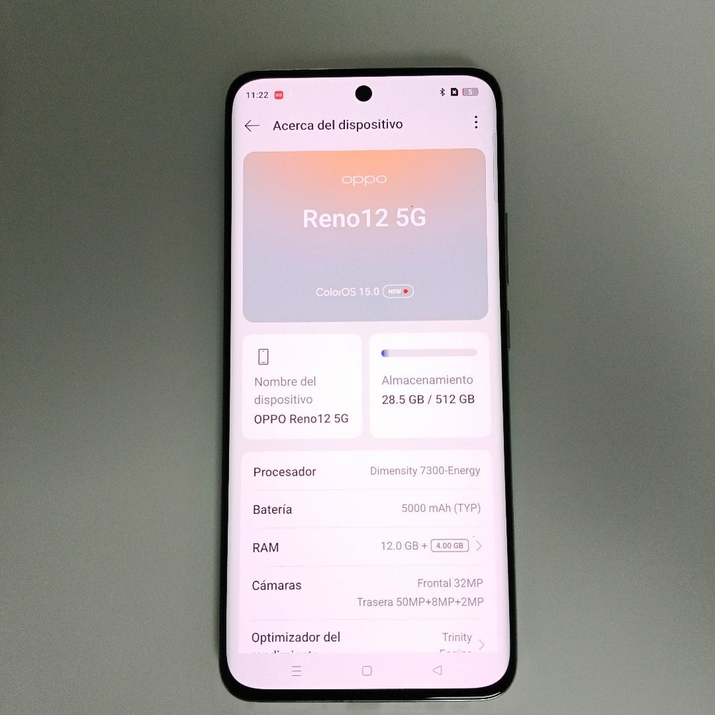 CELULAR OPPO   RENO12 5G CPH2625 (2024) 512 GB 12 GB RAM (SEMINUEVO)
