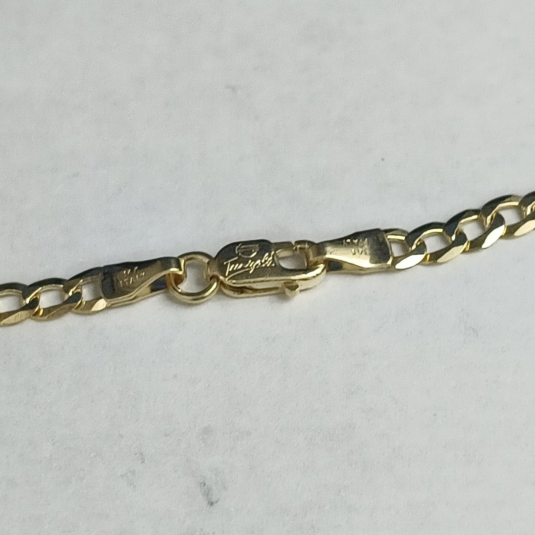 CADENAS BARBADA AMARILLA ORO 14K 6.6 (NUEVO)