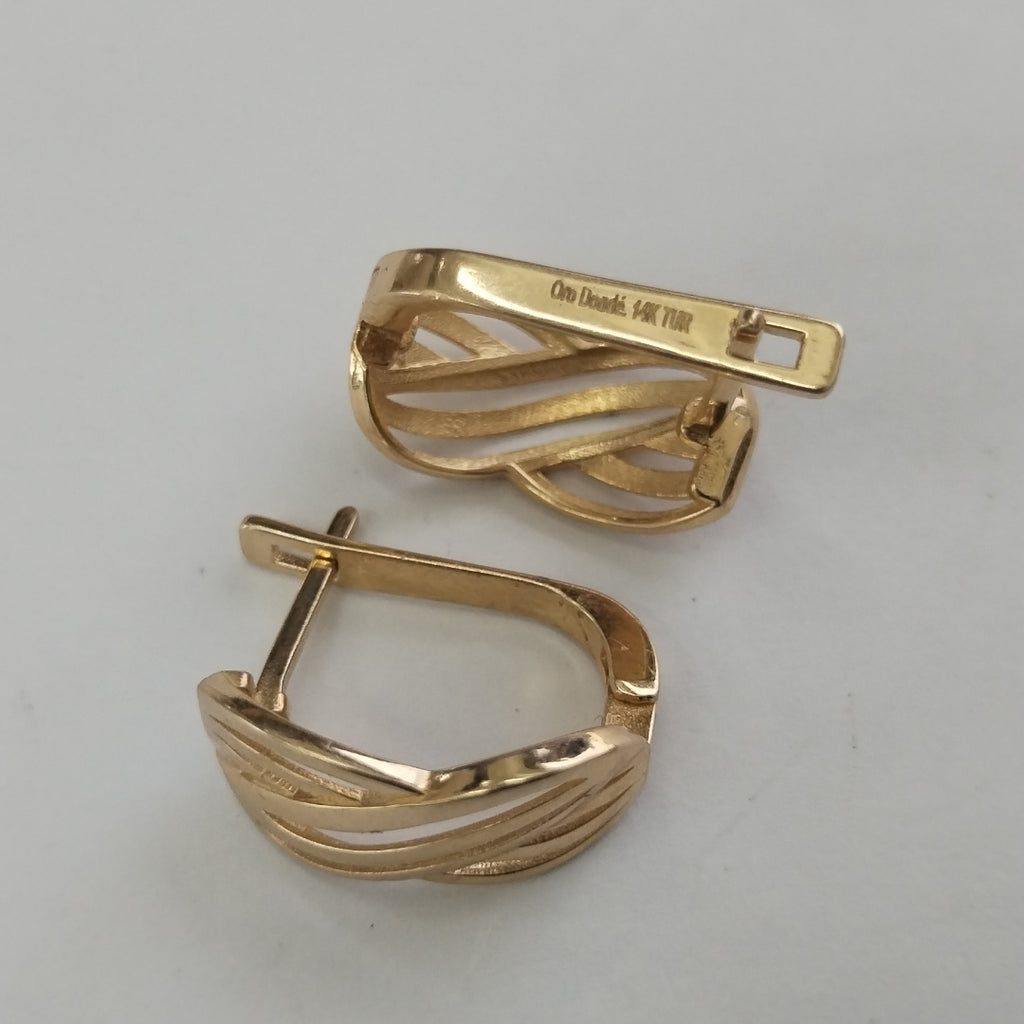 BROQUELES ORO 14K 3.7 (NUEVO)