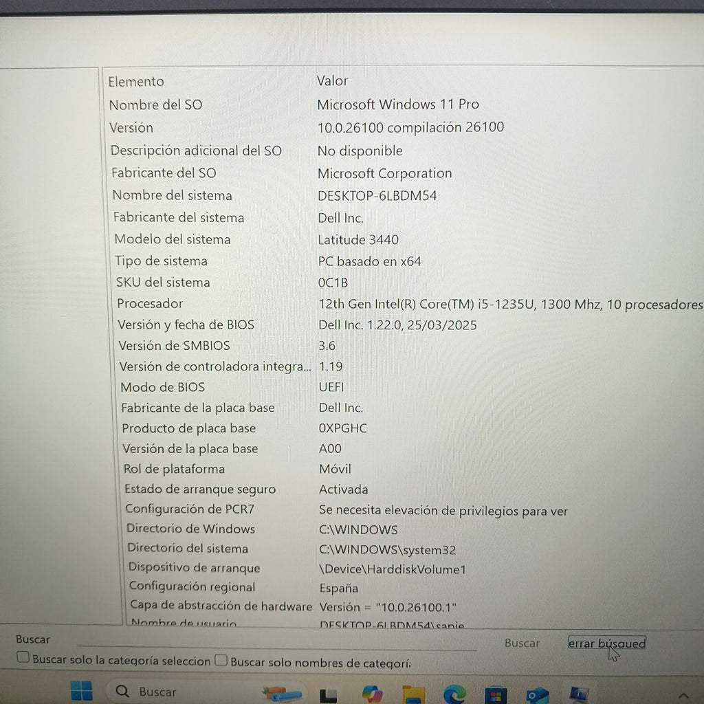 LAPTOP DELL LATITUDE 3440 (2024) 512 GB SSD 8 GB RAM (SEMINUEVO)