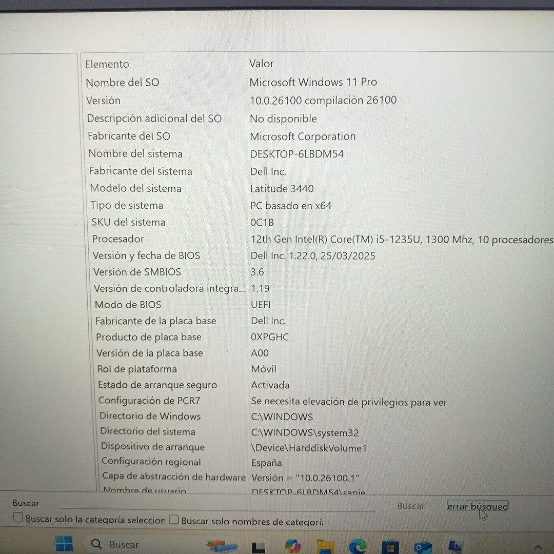 LAPTOP DELL LATITUDE 3440 (2024) 512 GB SSD 8 GB RAM (SEMINUEVO)