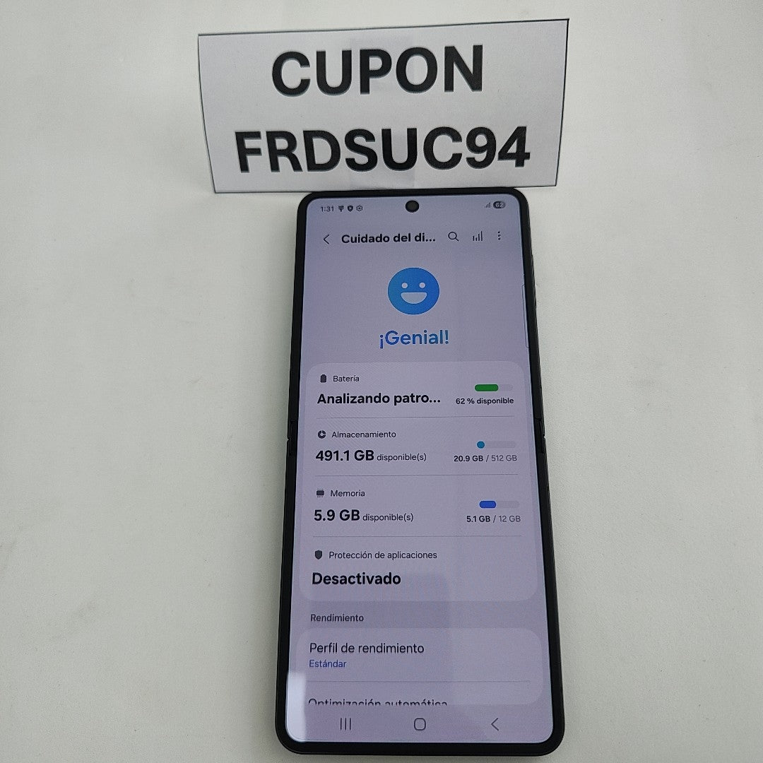 CELULAR SAMSUNG GALAXY Z FLIP 7 SM-F766B (2025) 512 GB 12 GB RAM (SEMINUEVO)