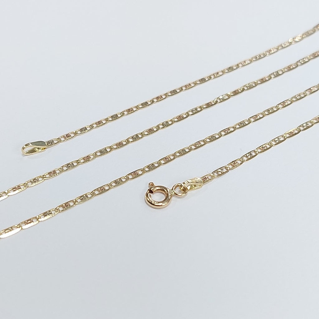 CADENAS VALENTINA/ESPEJO ORO 14K 2.7 (NUEVO)