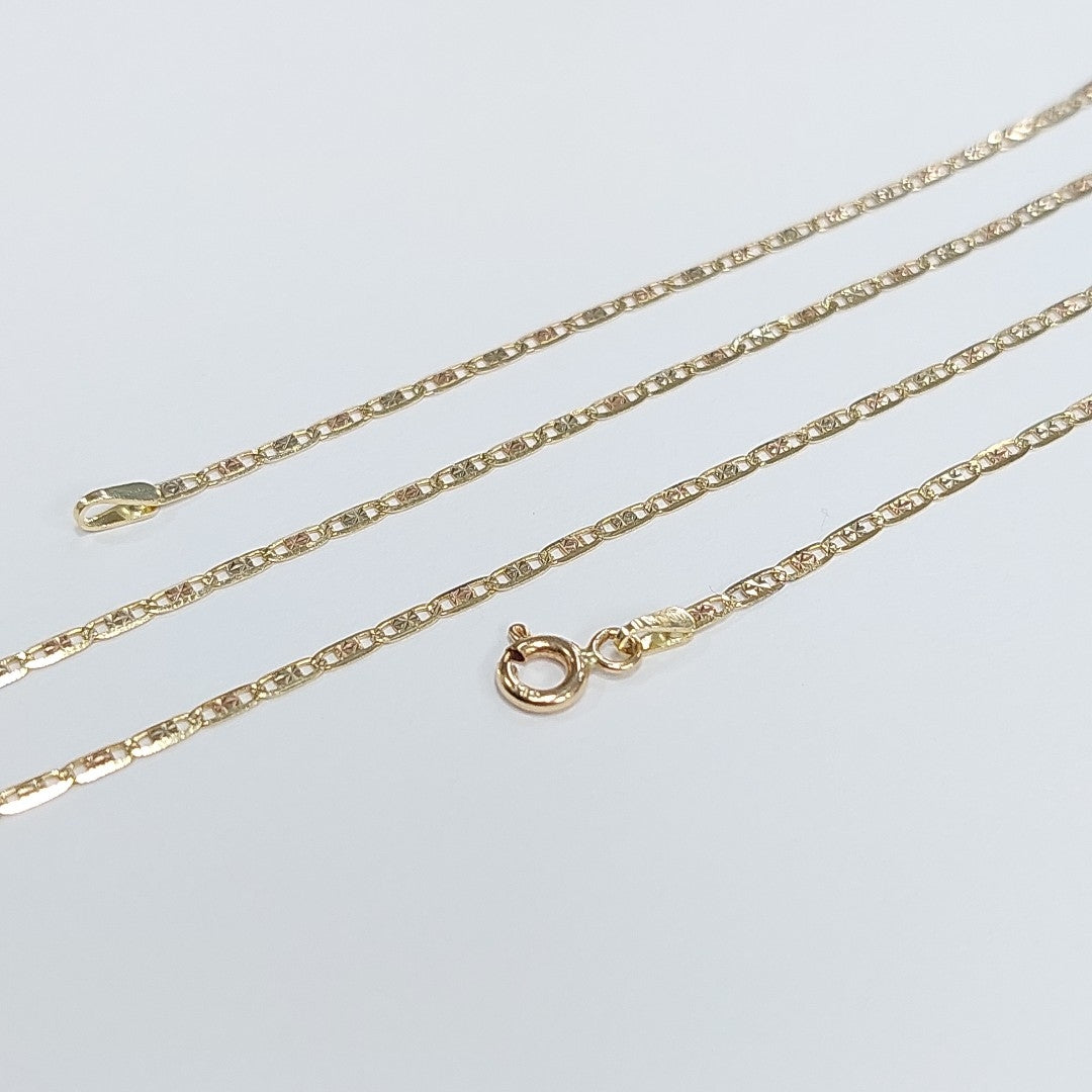 CADENAS VALENTINA/ESPEJO ORO 14K 2.7 (NUEVO)