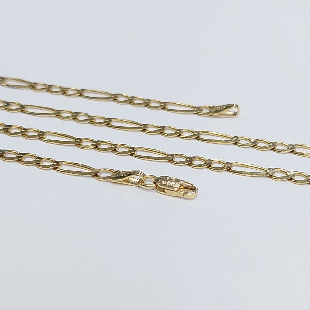 CADENAS CARTIER 3 1 AMARILLA ORO 14K 6.5 (NUEVO)