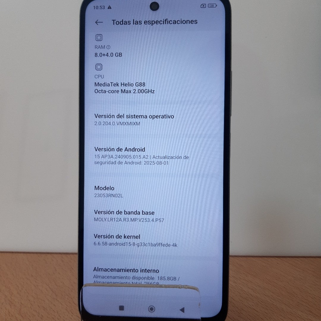 CELULAR XIAOMI REDMI 12 23053RN02L 256 GB 8 GB RAM (SEMINUEVO)