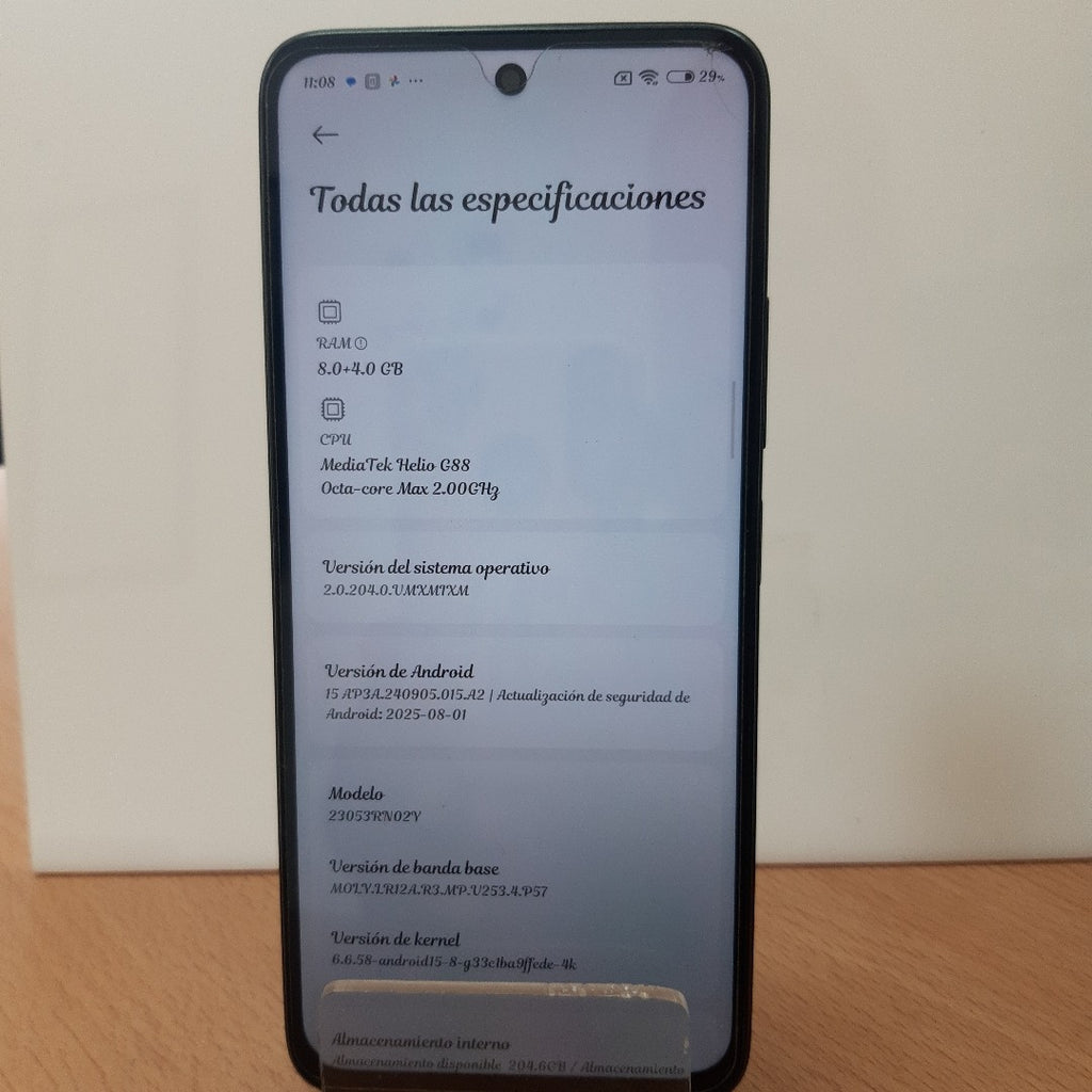 CELULAR XIAOMI REDMI 12 23053RN02Y (2023) 256 GB 8 GB RAM (SEMINUEVO)