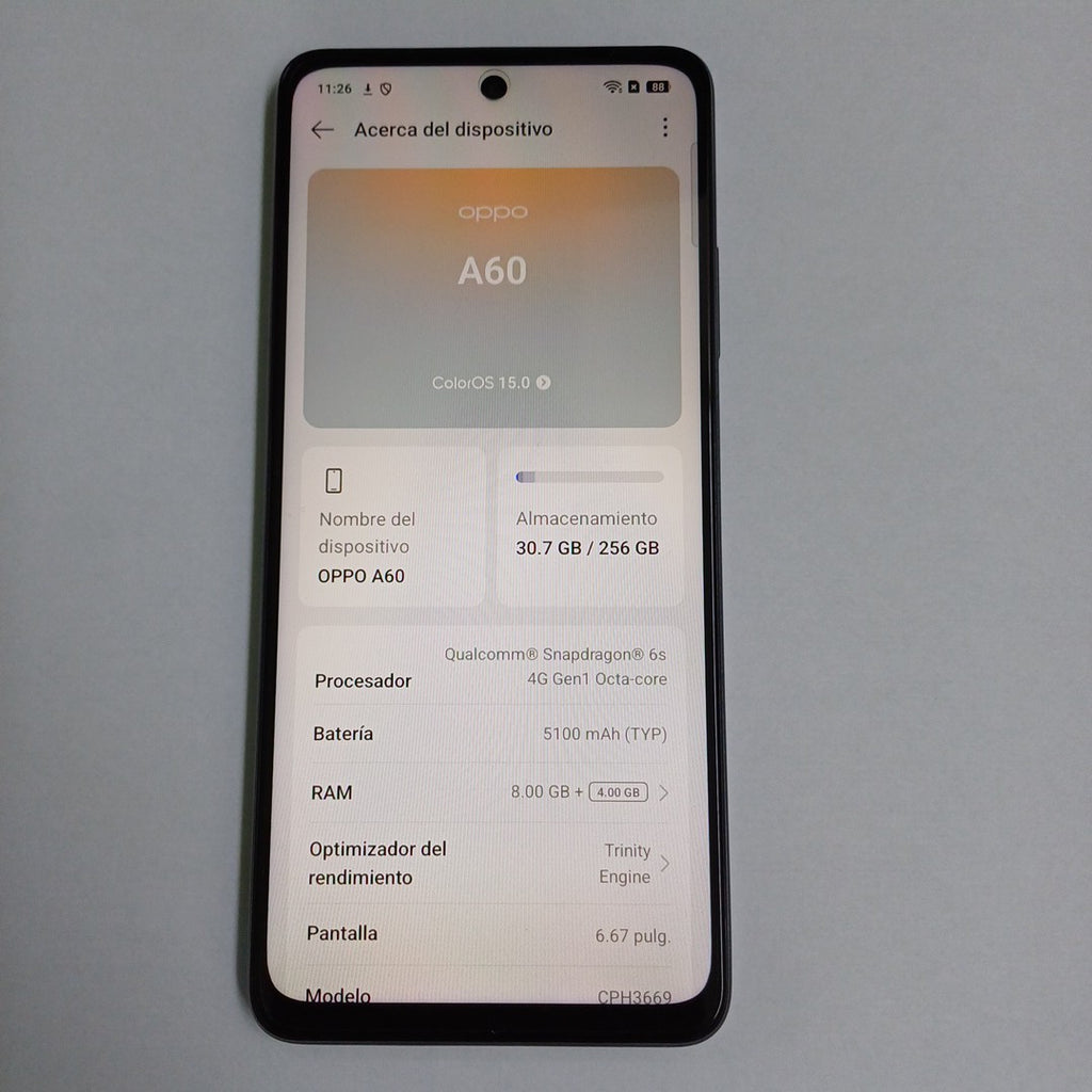 CELULAR OPPO  A60 CPH3669 256 GB 8 GB RAM (SEMINUEVO)