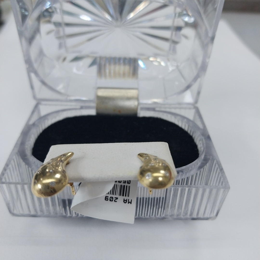 BROQUELES ORO 14K 2 (NUEVO)