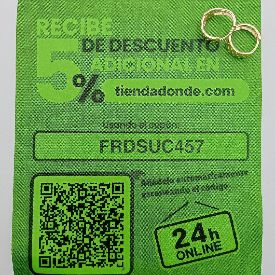 HUGGIES ORO 14K 2.5 (NUEVO)