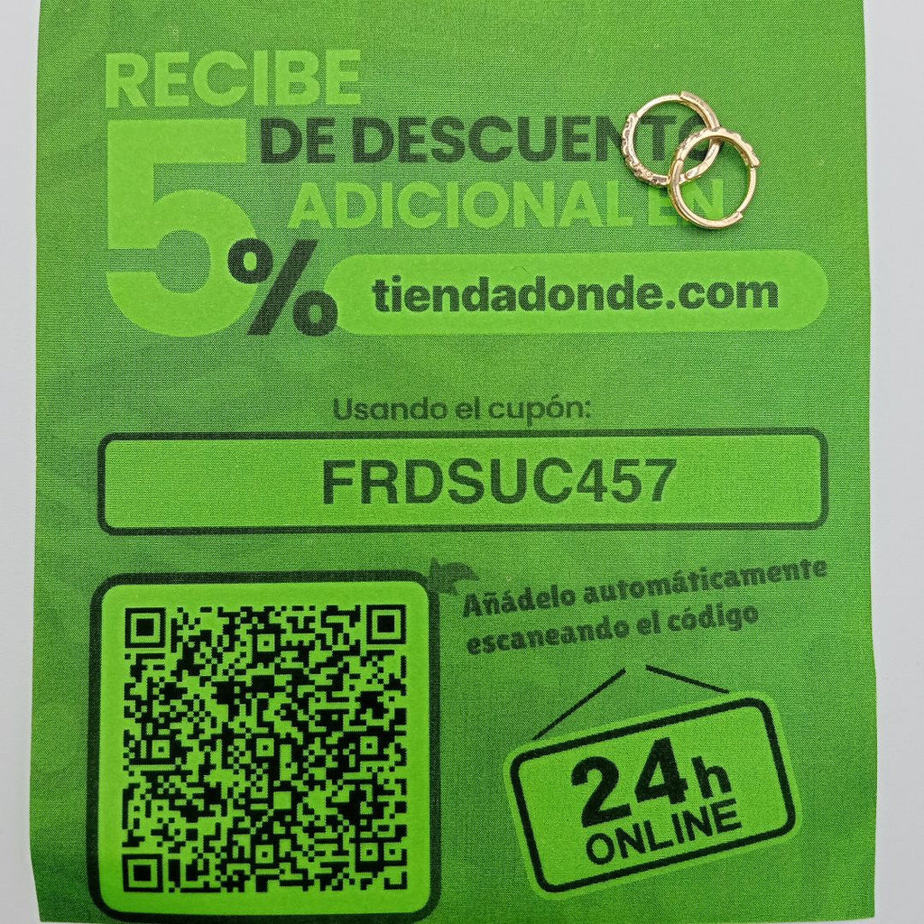 HUGGIES ORO 14K 1.1 (NUEVO)