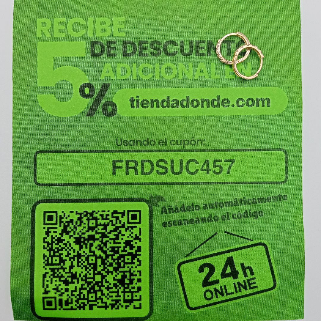 HUGGIES ORO 14K 1.1 (NUEVO)