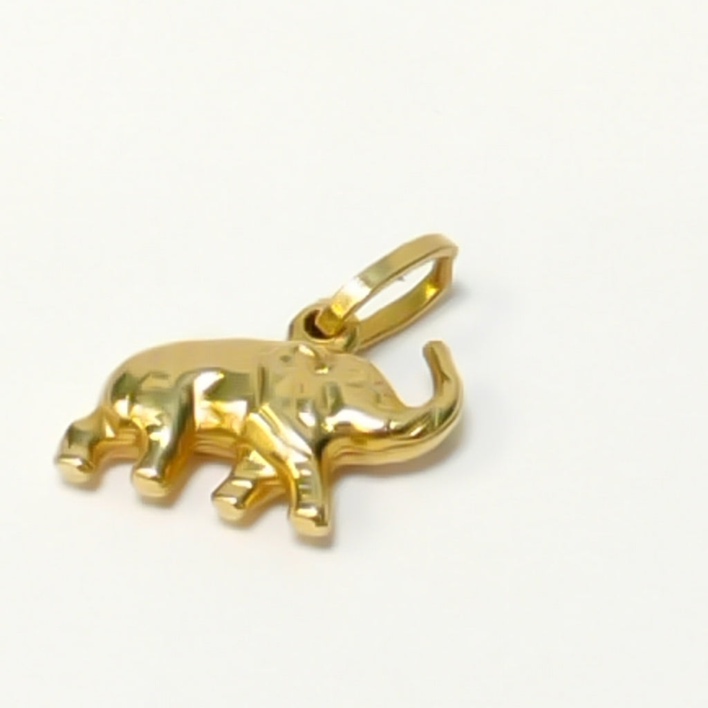 K1 0,90 GRMS 14 K ESPECIFICACIONES COMPLEMENTARIAS DIJE ELEFANTE APTO PARA VENTA (SEMINUEVO)