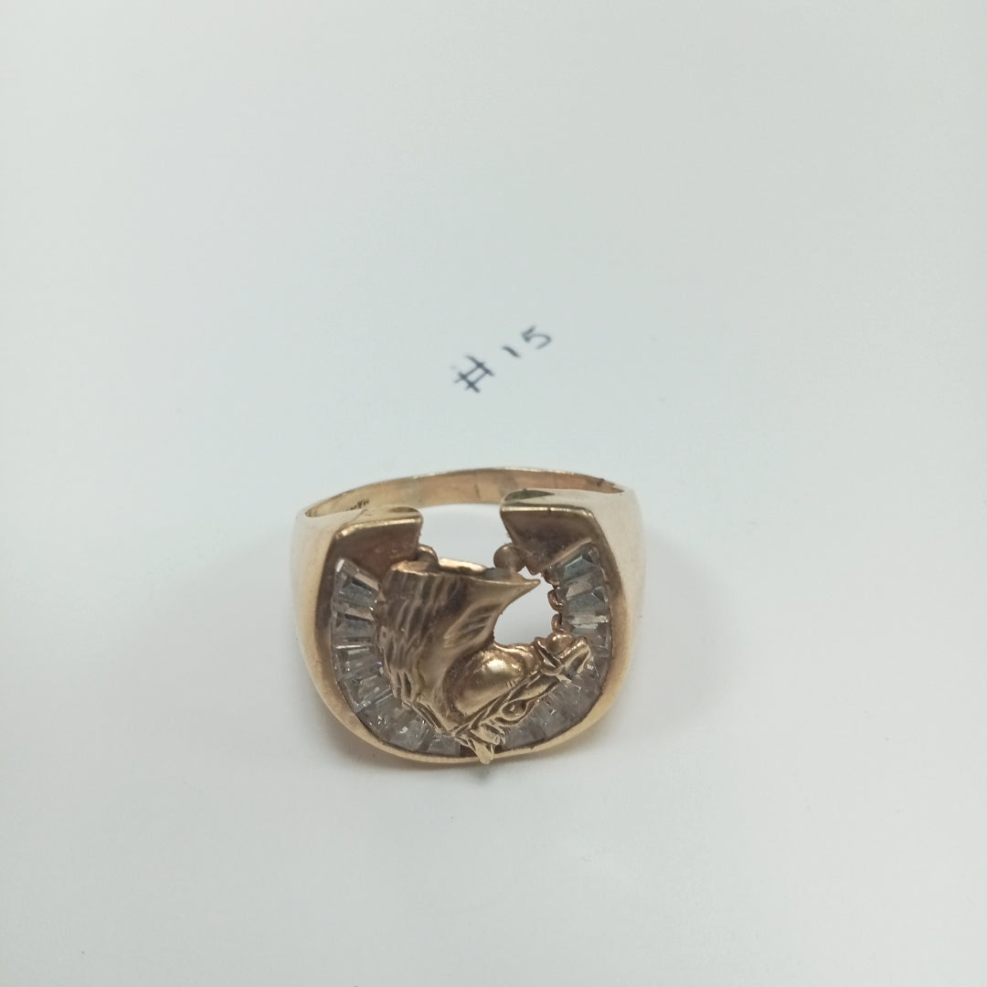 K1 11,70 GRMS 10 K ESPECIFICACIONES COMPLEMENTARIAS ANILLO MTV HERREDURA CON CA (SEMINUEVO)