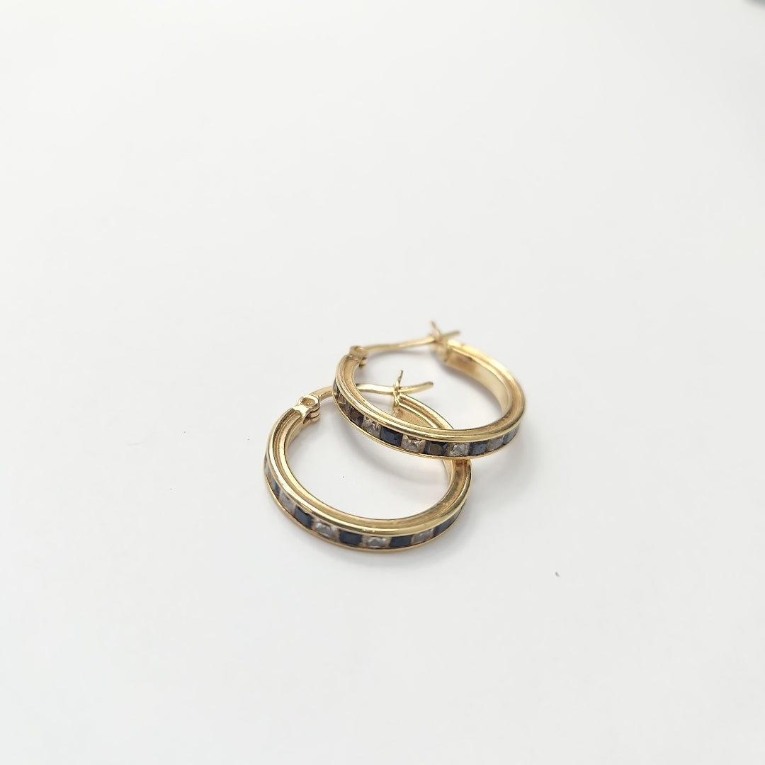 ARETES PAR. ORO. 14 K 2.4 GRMS (SEMINUEVO)