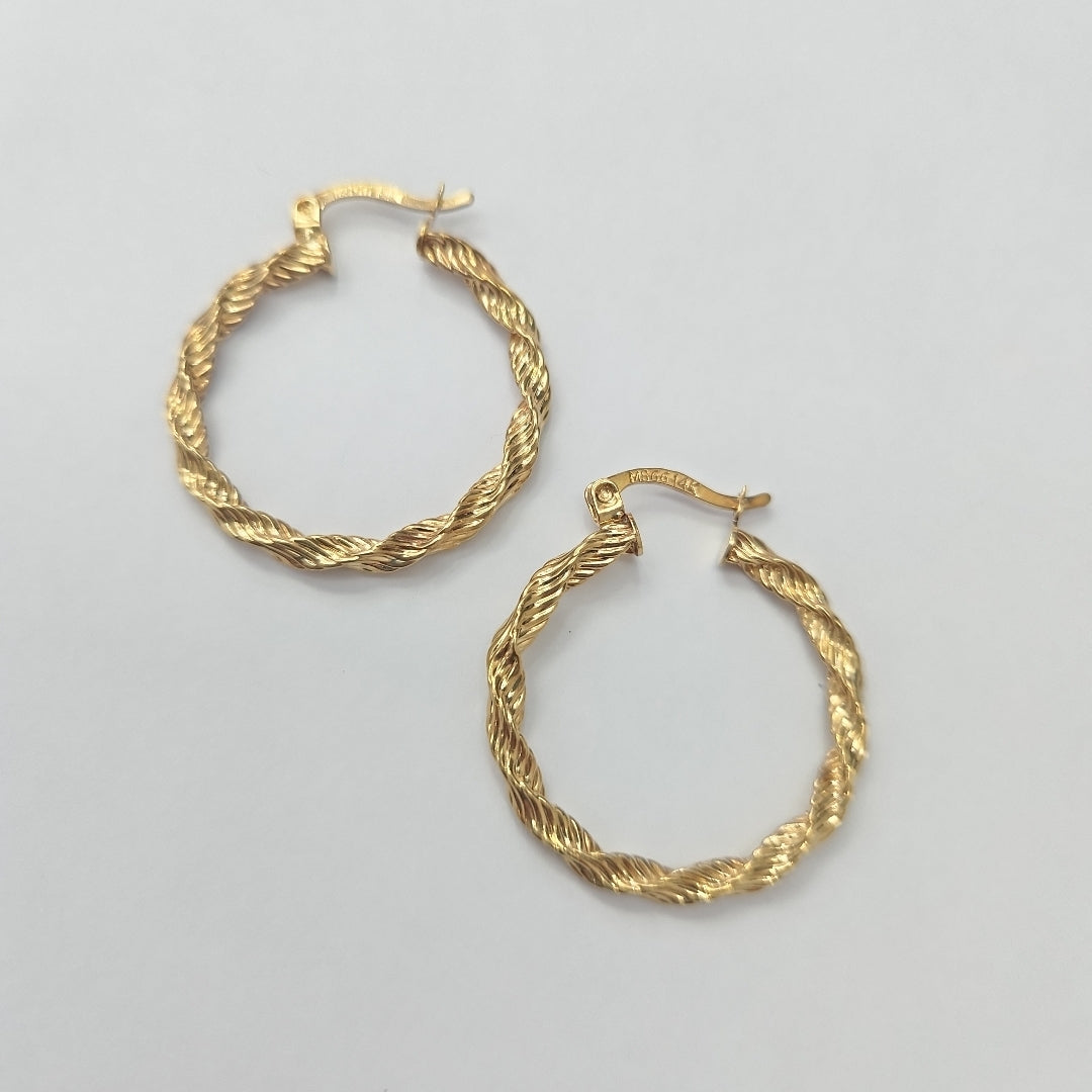 ARRACADAS PAR. ORO. 14 K 2.1 GRMS (SEMINUEVO)