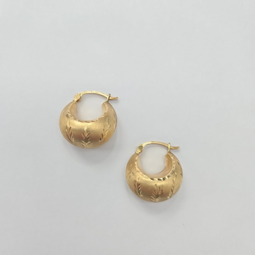 ARETES PAR. ORO. 14 K 3 GRMS (SEMINUEVO)