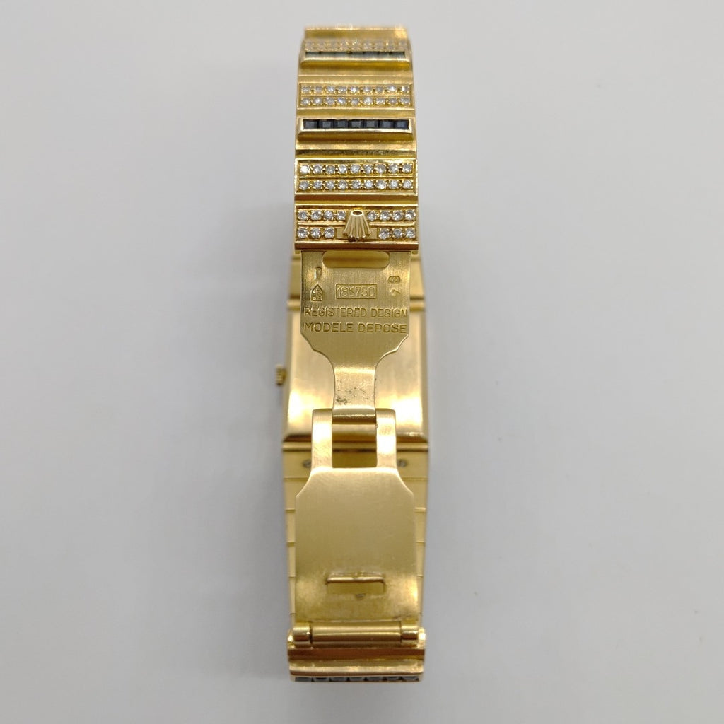 RELOJ CAJA Y PULSO ORO. ORO. 18 K 120.7 GRMS (SEMINUEVO)