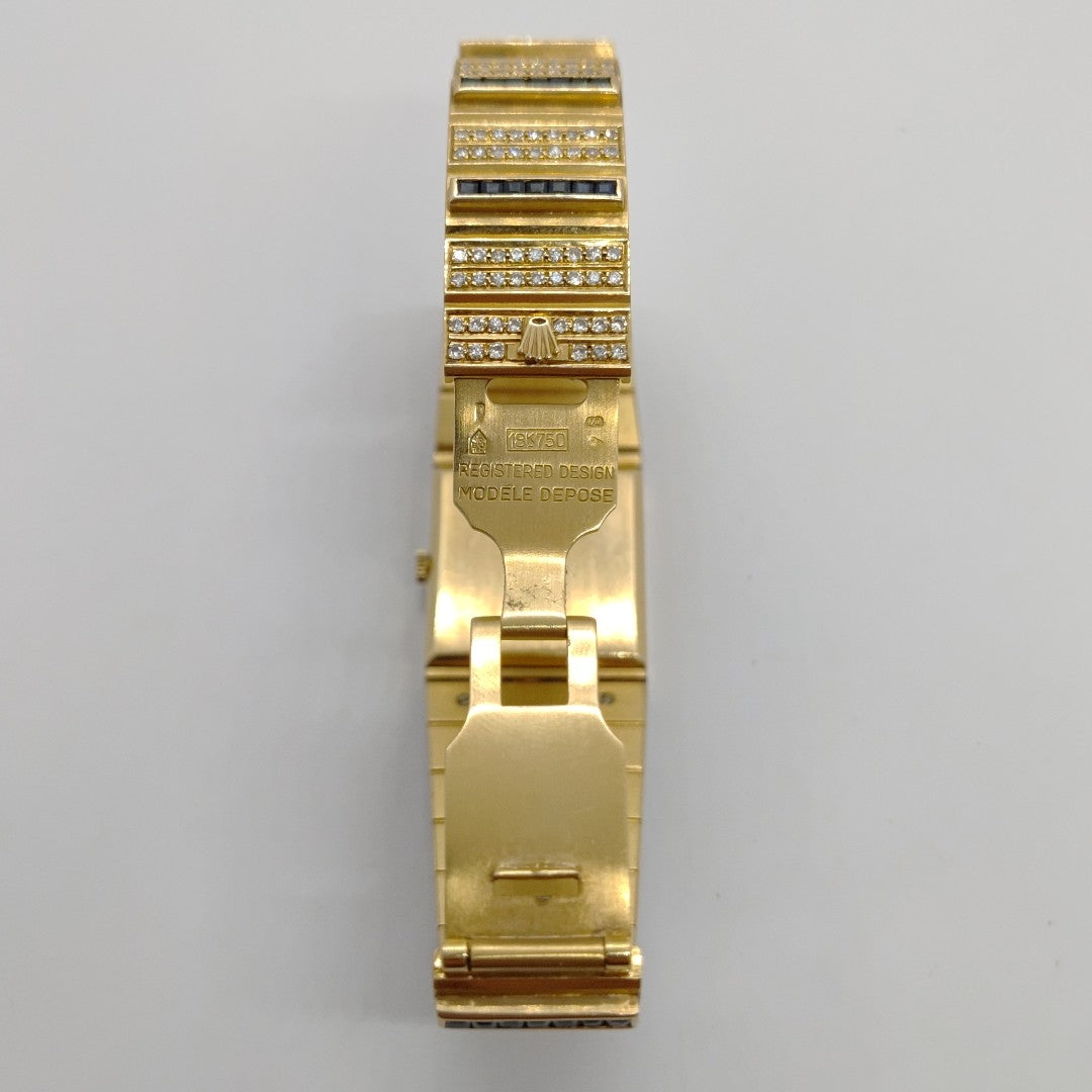 RELOJ CAJA Y PULSO ORO. ORO. 18 K 120.7 GRMS (SEMINUEVO)