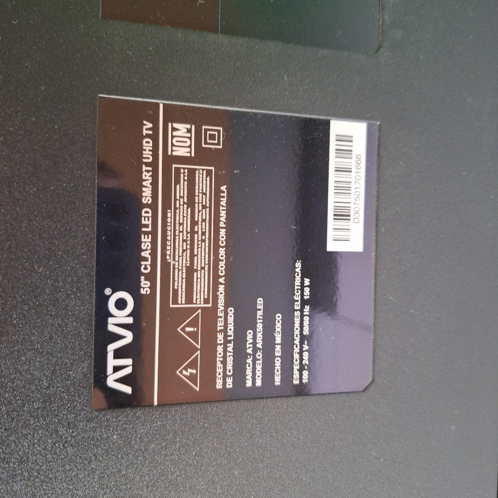 PANTALLA ATVIO ARK5017ILED 50" LED 4K (SEMINUEVO)